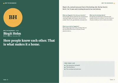 Pages 12–13 of Member magazine for a housing association – 64 pages