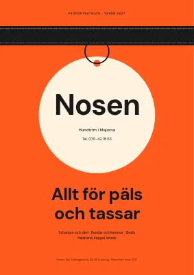 Produktkatalog — hundfrisör