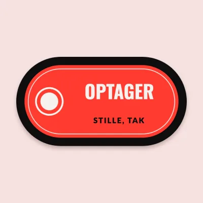 Optager-skiltet