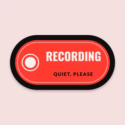 The recording sign