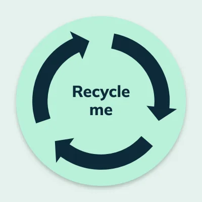 Recycle me with an arrow ring
