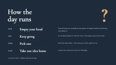 Page 2 of Creativity workshop — What if