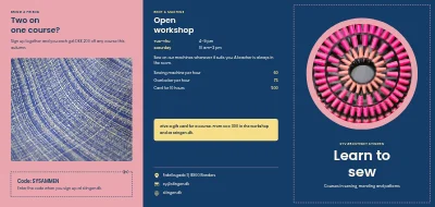 Sewing workshop textile courses