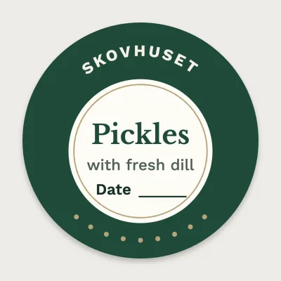 Pickles in a green ring