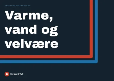 Brochure for VVS-firma – 16 sider