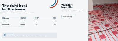 Pages 6–7 of Brochure for a plumbing and heating firm – 16 pages