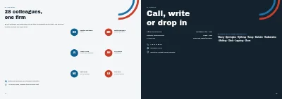 Pages 14–15 of Brochure for a plumbing and heating firm – 16 pages