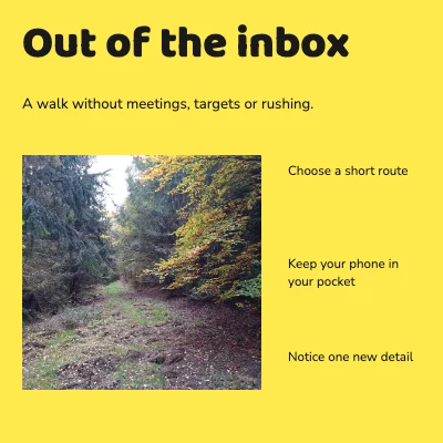 Out of the inbox · graphic field guide