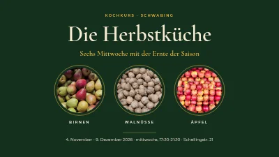 Kochkurs — die Herbstküche