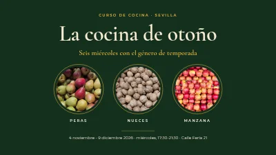 Curso de cocina — la cocina de otoño