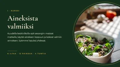 Sivu 3 – Ruoanlaittokurssi — syksyn keittiö