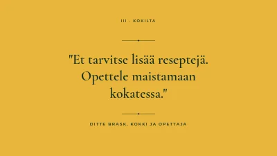 Sivu 5 – Ruoanlaittokurssi — syksyn keittiö