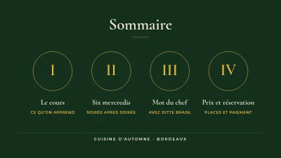 Page 2 de Cours de cuisine — la cuisine d'automne