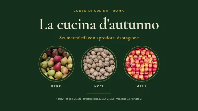 Corso di cucina — la cucina d'autunno
