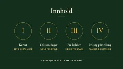 Side 2 av Matlagingskurs — høstkjøkkenet