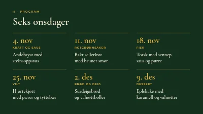 Side 4 av Matlagingskurs — høstkjøkkenet