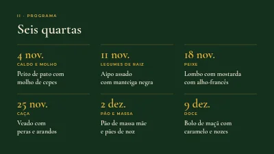 Página 4 de Curso de culinária — a cozinha de outono