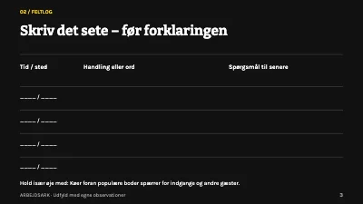 Side 3 af Et marked med flow