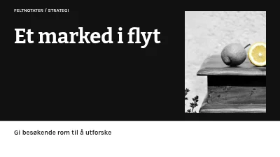 Et marked i flyt