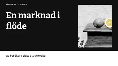 Sida 1 av En marknad som flödar