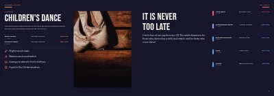 Pages 10–11 of Season programme for a dance school – 16 pages