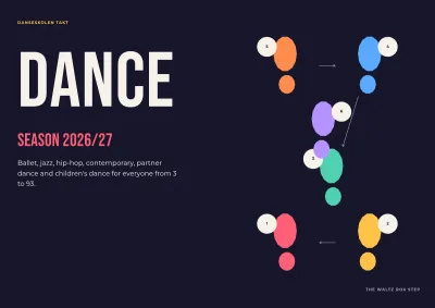 Season programme for a dance school – 16 pages