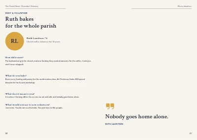 Pages 20–21 of Parish magazine – 32 pages