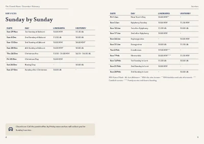 Pages 4–5 of Parish magazine – 32 pages