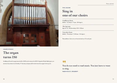 Pages 10–11 of Parish magazine – 32 pages