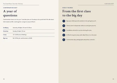Pages 12–13 of Parish magazine – 32 pages