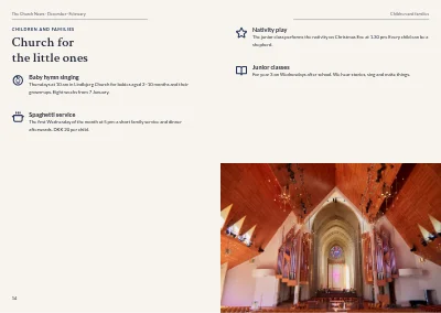 Pages 14–15 of Parish magazine – 32 pages