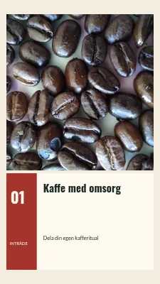 Kaffe med omsorg · Fotobiljett