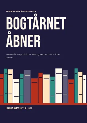 Program for indvielse af nyt bibliotek – 8 sider