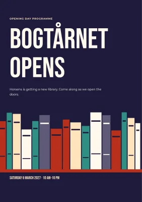Programme for the opening of a new library – 8 pages