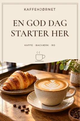 KAFFEHJØRNET — gadeskilt cafe