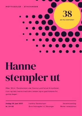 Pensjonistmottak — stempler ut for godt