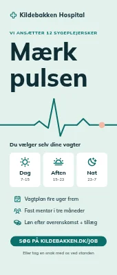 Roll-up til hospital — sygeplejersker søges