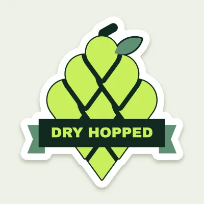 The dry-hopped hop cone
