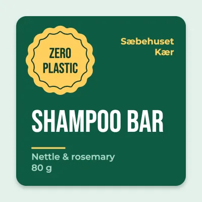Plastic-free shampoo bar