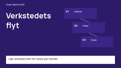 Side 1 av Arbeidsflyt for workshop