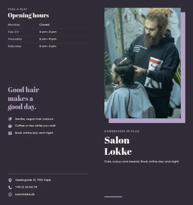 Hair salon