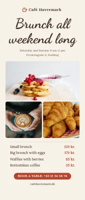 Café roll-up — brunch all weekend