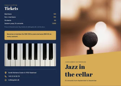 Jazz club programme