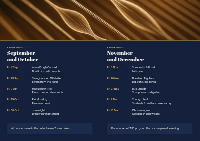 Page 2 of Jazz club programme