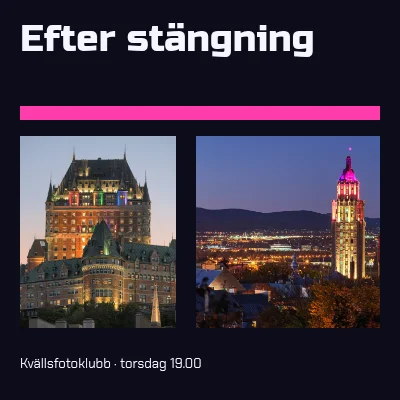 Efter stängning · neondiptyk