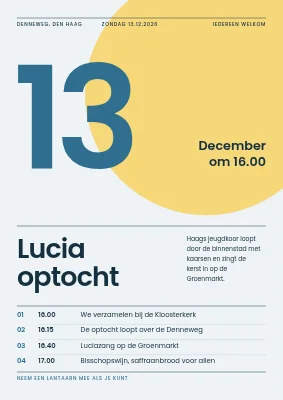 Lucia-optocht — Zwitsers raster