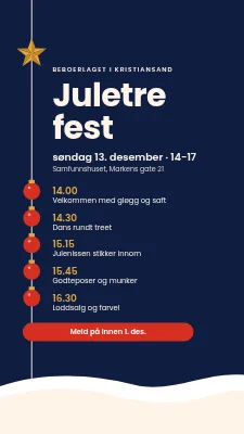 Juletrefest — program på snor