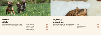 Side 4–5 af Brochure for dyrepension – 8 sider