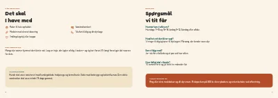 Side 6–7 af Brochure for dyrepension – 8 sider