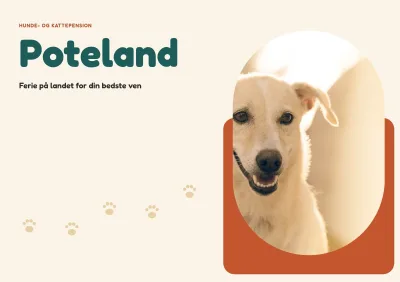Brochure for dyrepension – 8 sider